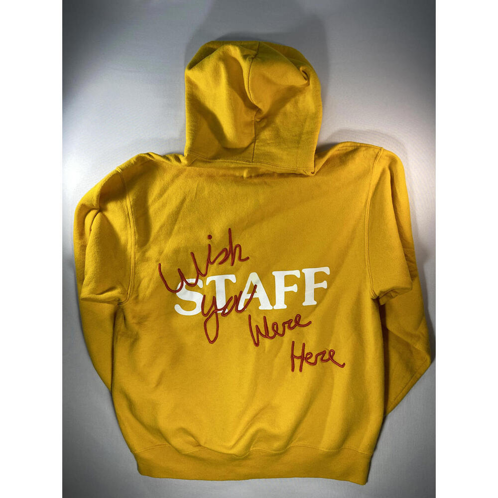 Astroworld Yellow 'Wish You Were Here' Hoodie Size L